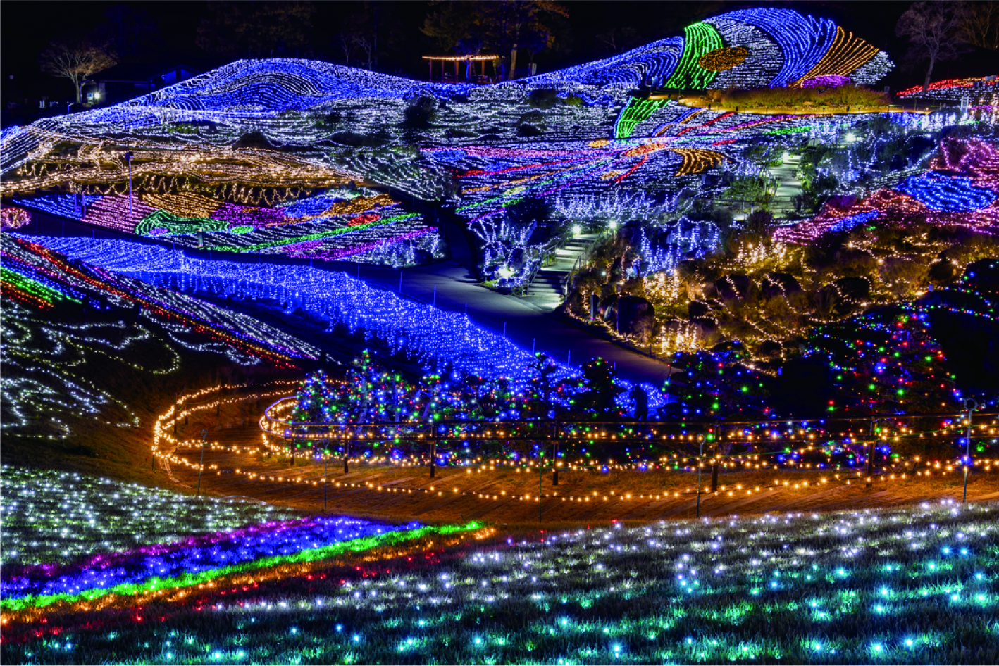 広大な公園を舞台にした、中四国最大規模のイルミネーションイベント!